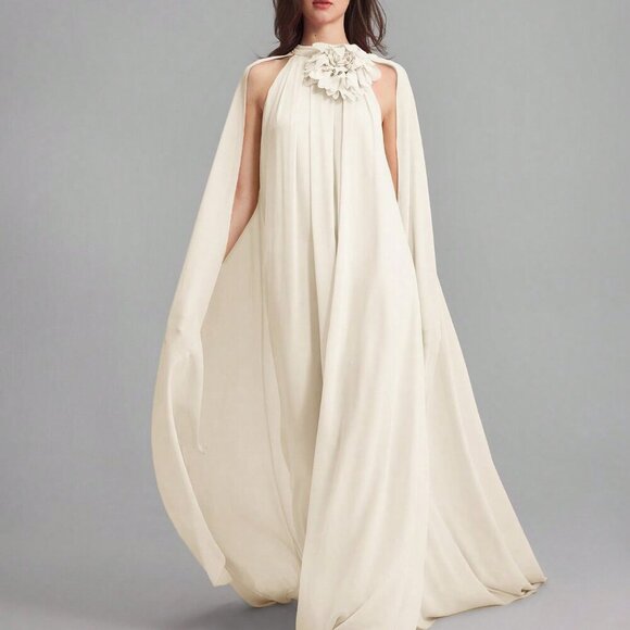 Apricot Party Women's Long flowy MAxi Dress - Picture 5 of 8